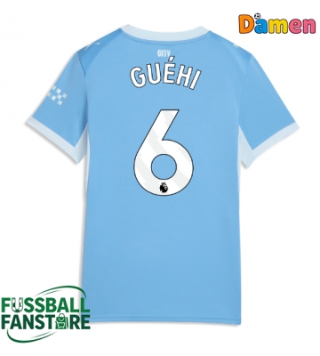 Manchester City Marc Guehi #6 Replik Heimtrikot Damen 2026-27 Kurzarm